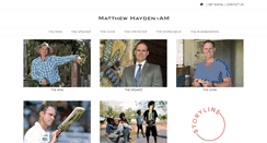 Desktop Screenshot of matthewhayden.com